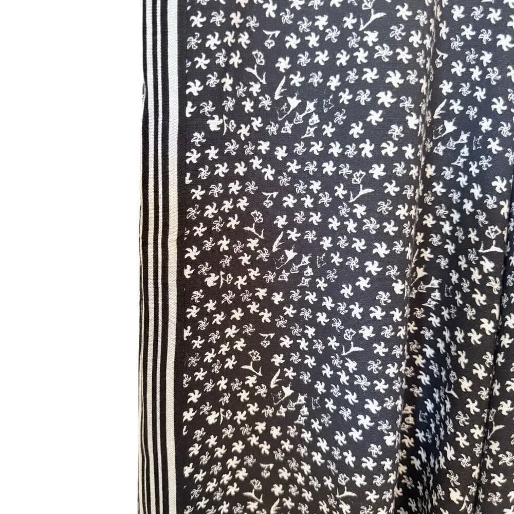 Max Studio Ivory & Black Kimono Top & Wide Leg Pants Sz S Indie, Boho - Picture 7 of 16